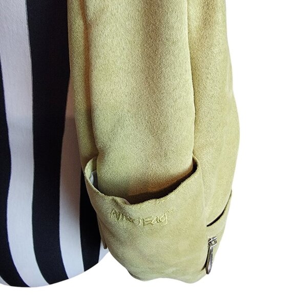 AmeriBag Green Suede Fabric CrossBody Sling Shoulder Bag Healthy BackPack - Picture 7 of 11